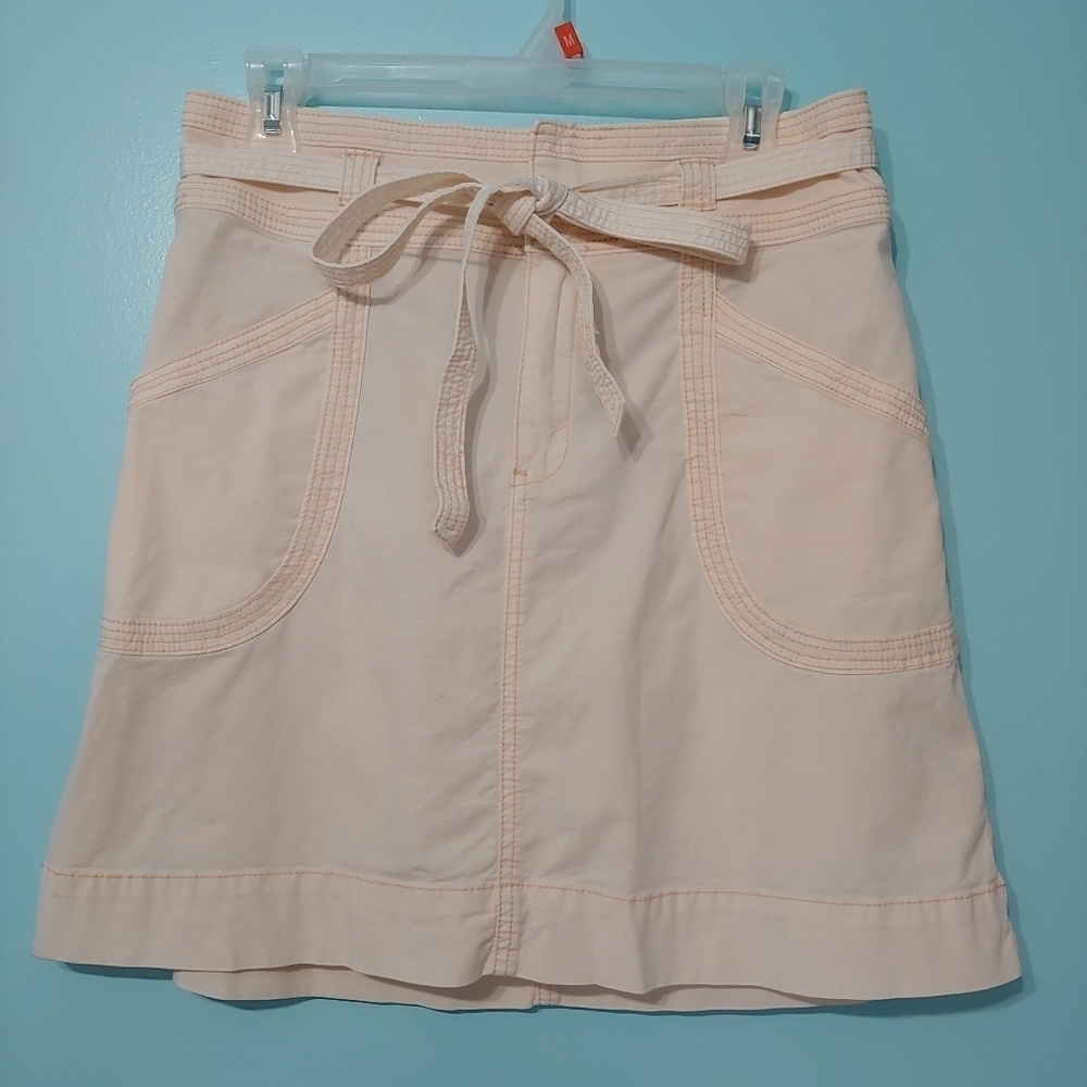 Anthologie Pilcro And The Letterpress Chino Pinkish Belted Skirt Size…